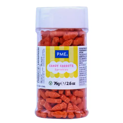 Carrot-Shaped Sprinkles For Spring And Easter Treats 1