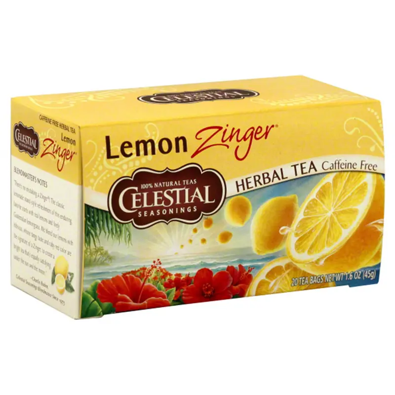 Celestial Seasonings Lemon Zinger Herbal Tea – 6-Box Set (20 Bags Each) 1