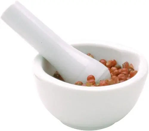 Ceramic Porcelain Mortar And Pestle Set 1