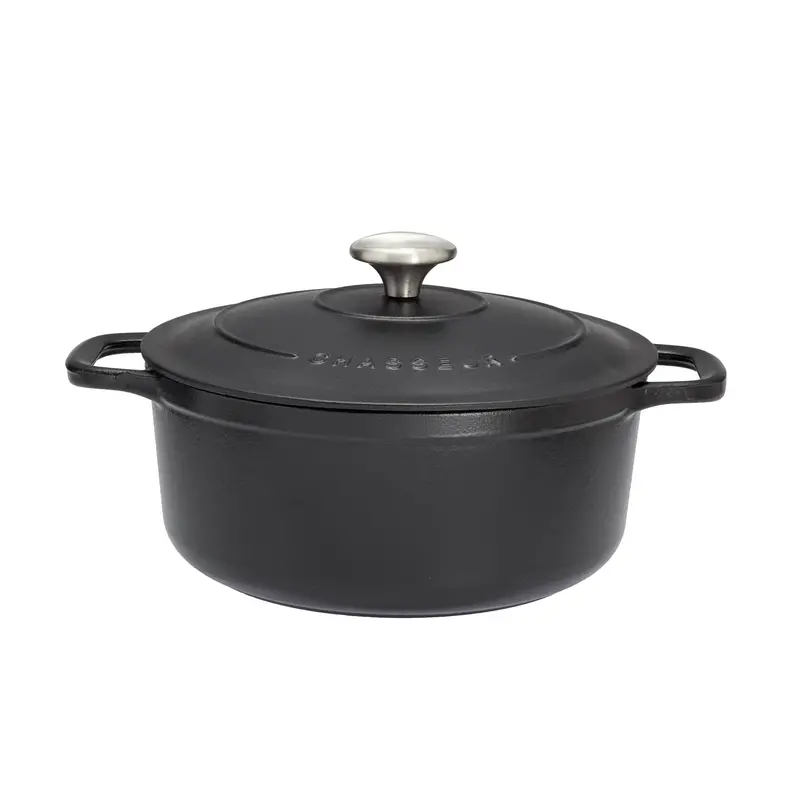 Chasseur 24Cm Black Round Dutch Oven – Enameled Cast Iron 1