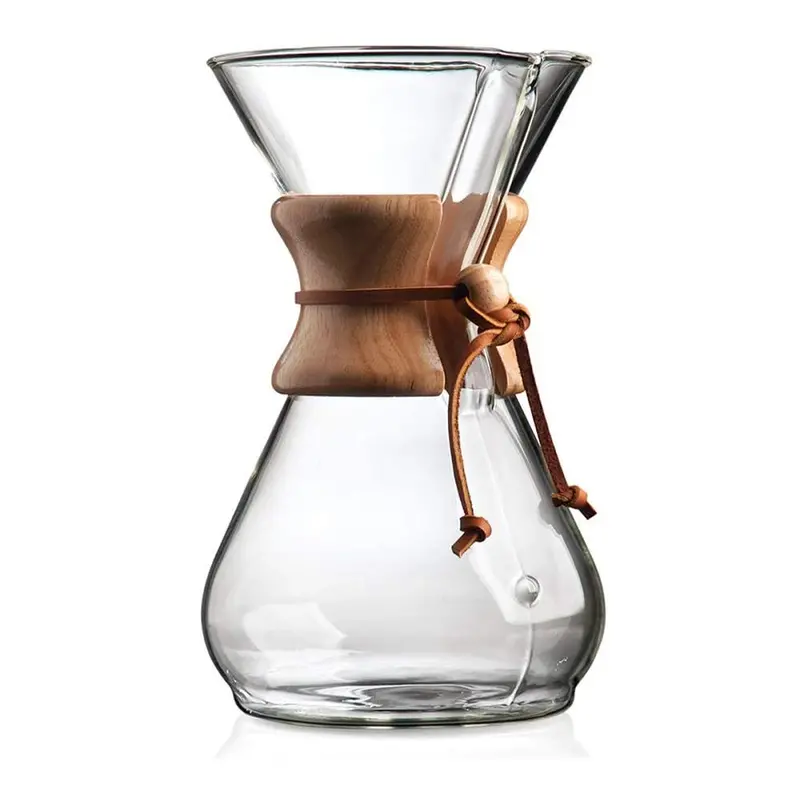 Chemex 8-Cup Pour-Over Glass Coffeemaker With Wood Collar 1