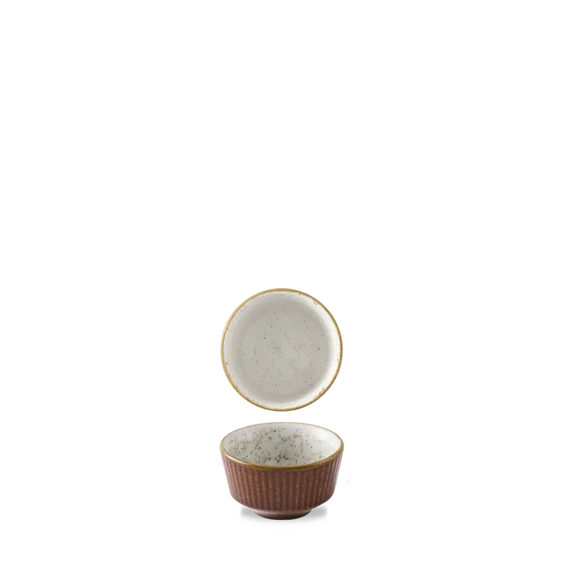 Cinnamon Brown Barley White Kochi Mini Dip Pot – 2 Oz, Pack Of 12 1