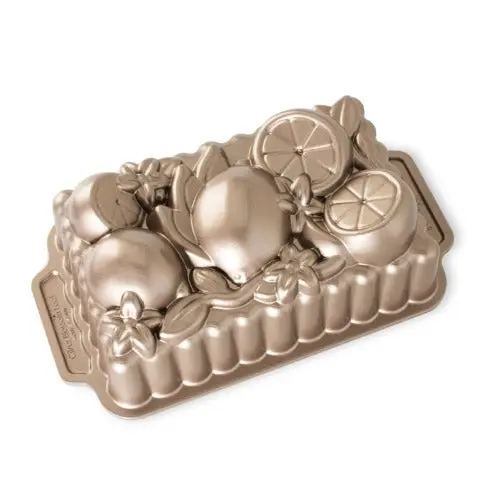 Citrus Blossom Loaf Pan – Elegant Floral Design Baking Tin 1