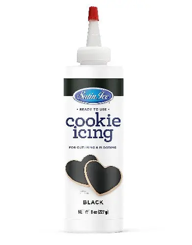 Classic Black Cookie Icing For Bold Detailing 1