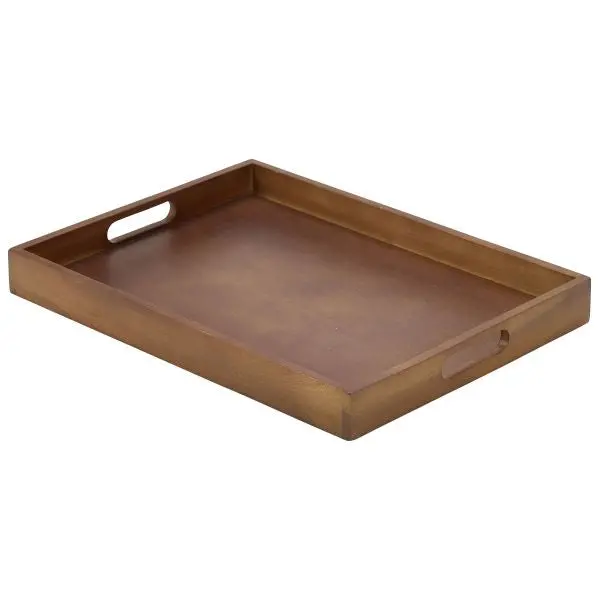 Classic Butlers Tray – 44 × 32 × 4.5 Cm, Sturdy Handle Design, Single Unit 1