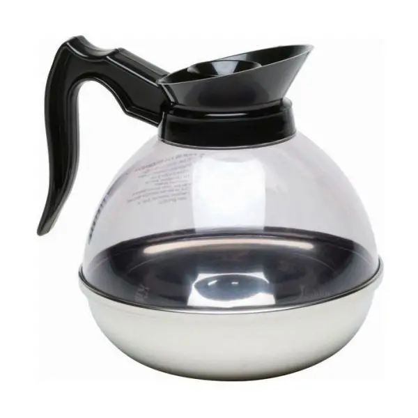 Clear-Glass Coffee Decanter With Stainless Steel Base (1.9 L) – Single Unit 1
