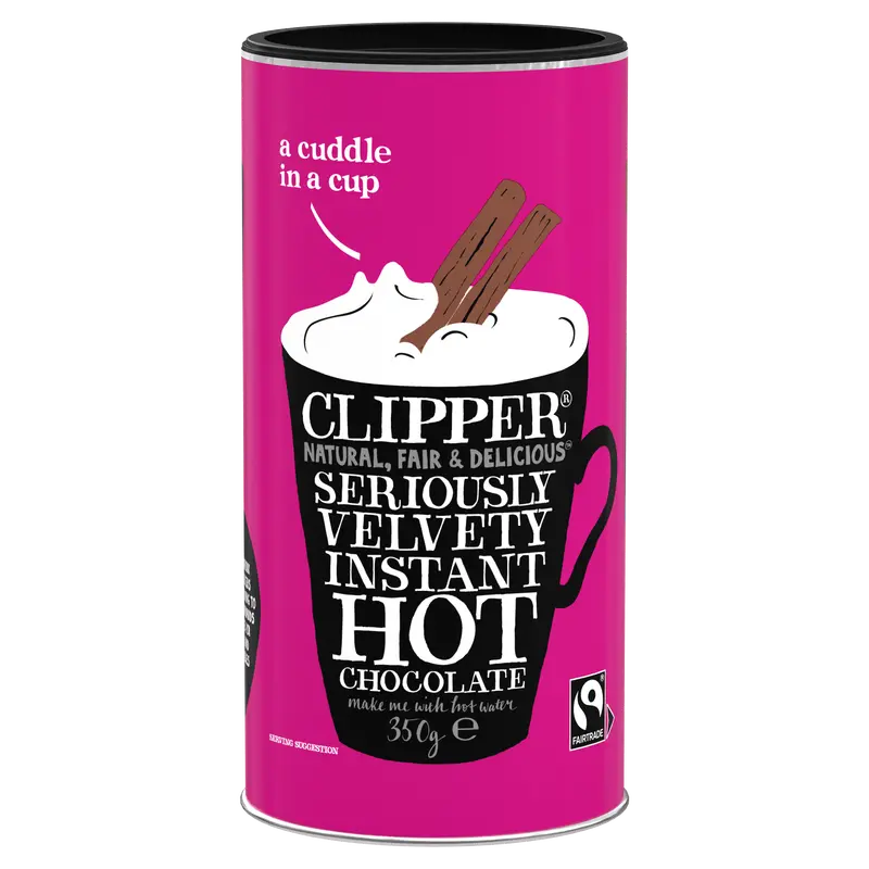 Clipper Instant Vegan Hot Chocolate Powder (6 × 350G) 1