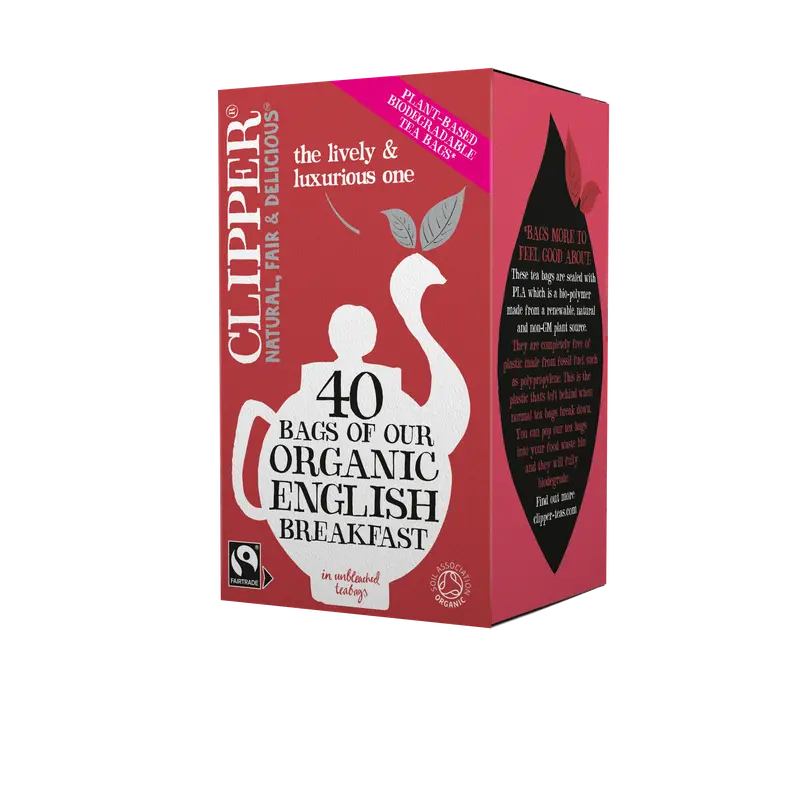 Clipper Organic English Breakfast Decaf – 40 Bags (6 Boxes) 1