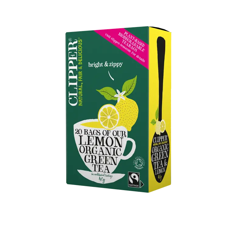 Clipper Organic Green Tea With Lemon – 20 Bags (6 Packs) 1
