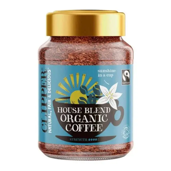 Clipper Organic House Blend Ground Coffee – 6 × 100G Bags 1