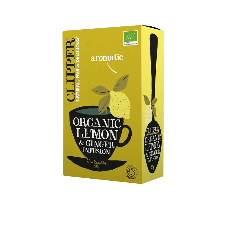 Clipper Organic Lemon & Ginger Herbal Tea (120 Bags) 1