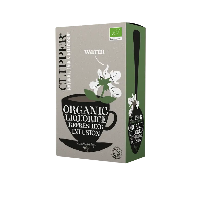 Clipper Organic Licorice Herbal Tea Bags – 20 Count Pack (6 Packs) 1