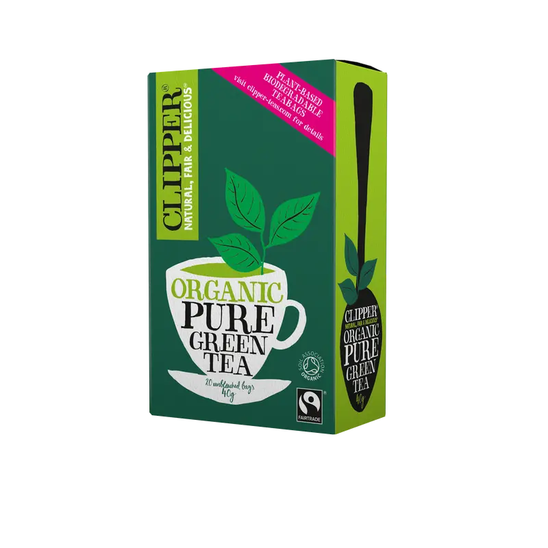 Clipper Organic Pure Green Tea Bags – 20 Count (6 Packs) 1