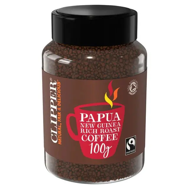 Clipper Papua New Guinea Rich Roast Organic Coffee – 6 × 100G Bags 1