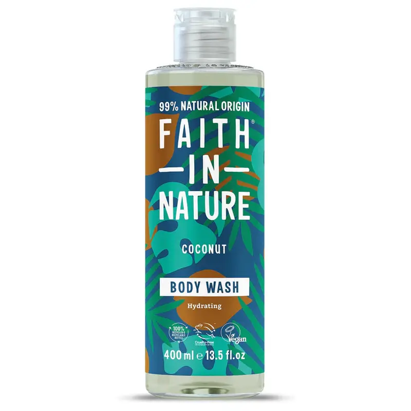 Coconut Body Wash – Faith In Nature, 400Ml Hydrating Daily Cleanser 1