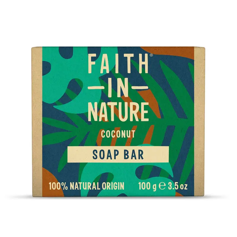Coconut Soap Bar – Faith In Nature, 100G Creamy Natural Cleanser 1