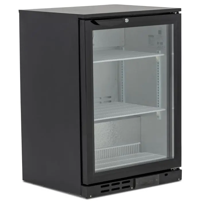 Commercial Blizzard Low-Profile Bar Bottle Cooler – Single-Door, Ex-Demo 1