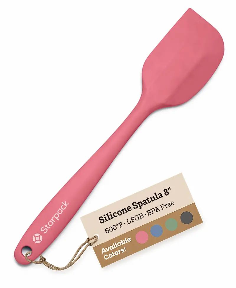Compact 8-Inch Silicone Spatula For Scraping And Stirring 1