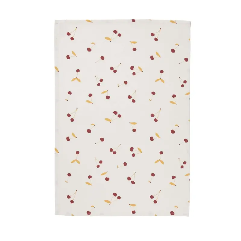 Coucke Cotton Kitchen Tea Towel – Cherry Design 1