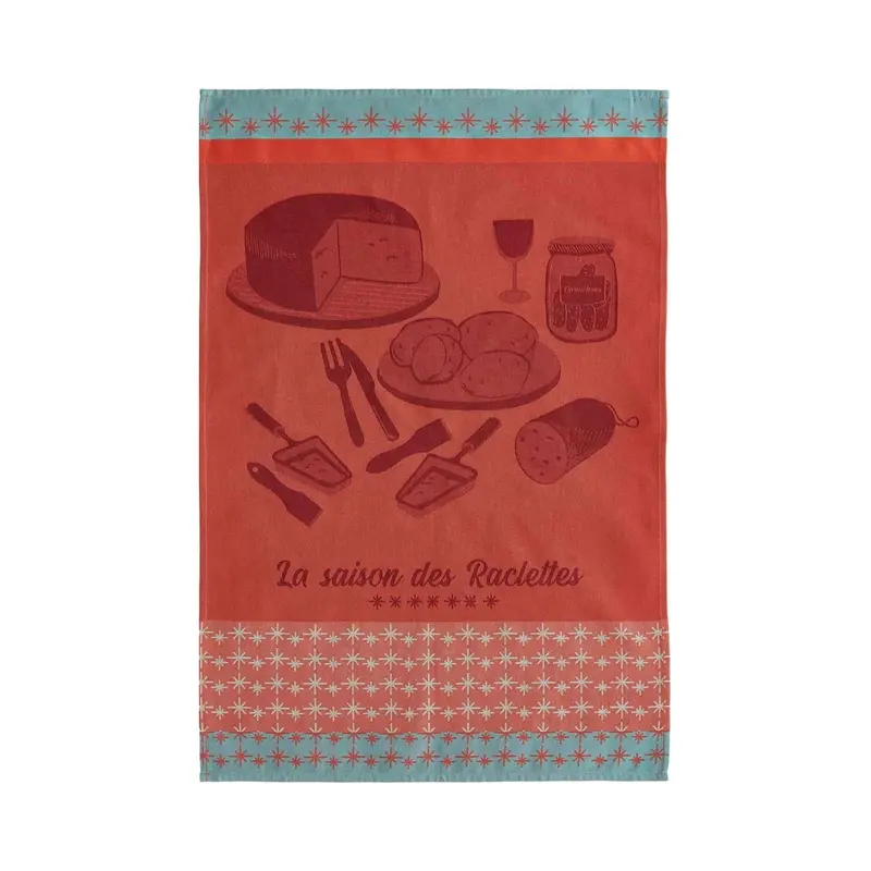 Coucke Jacquard Cotton Tea Towel – Raclette Cooking Art 1