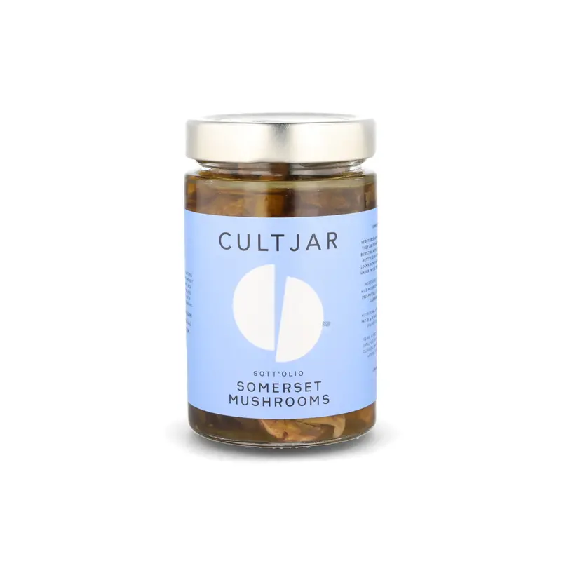 Cultjar Sott’Olio Somerset Wild Mushroom Preserve – 370G Artisan Pickled Fungi 1