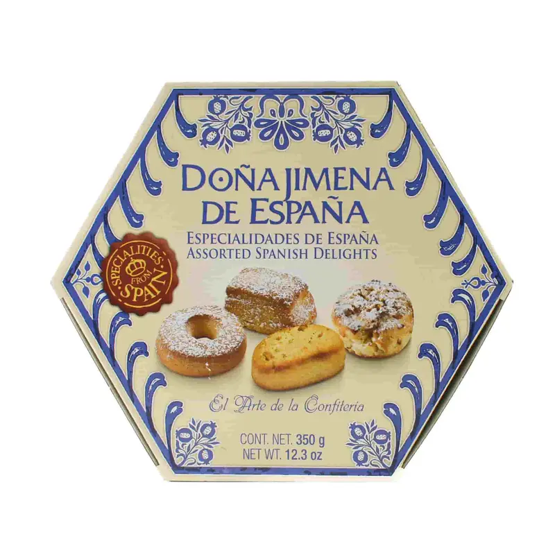 Curated Spanish Biscuit & Pastry Assortment – 350 G Gourmet Tin 1