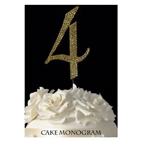 Customizable Monogram Cookie Cutter – Number 4 1