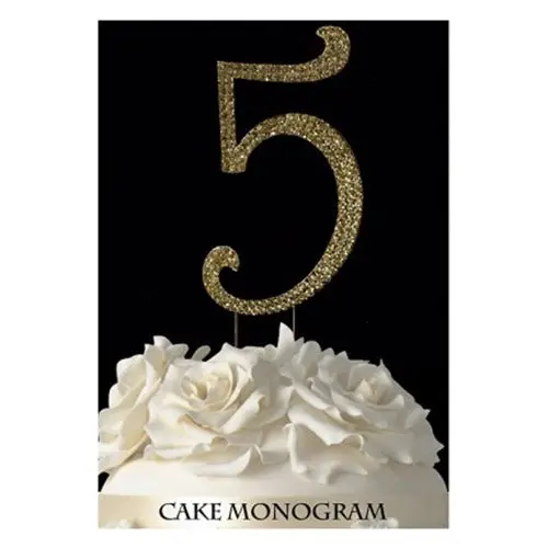 Customizable Monogram Cookie Cutter – Number 5 1