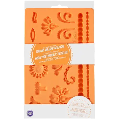 Damask Pattern Fondant Mold For Elegant Designs 1