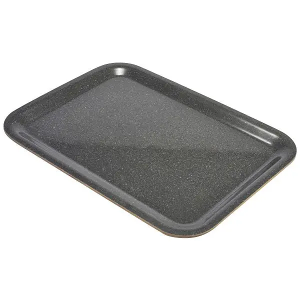 Dark Granite Laminated Wood Serving Tray – 46 × 34Cm – Single Unit 1