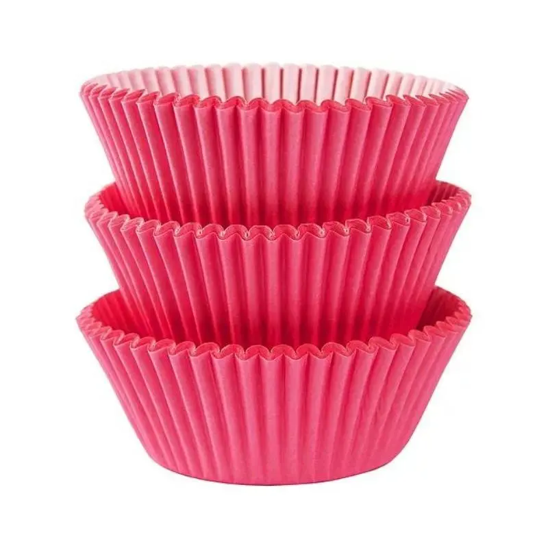 Dark Pink Cupcake Liners – Sld Vibrant Baking Cups 1
