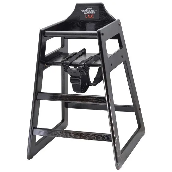 Dark Wood Adjustable High Chair – Single Unit 1