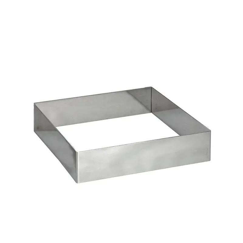 De Buyer 20Cm Stainless Steel Square Pastry Ring 1