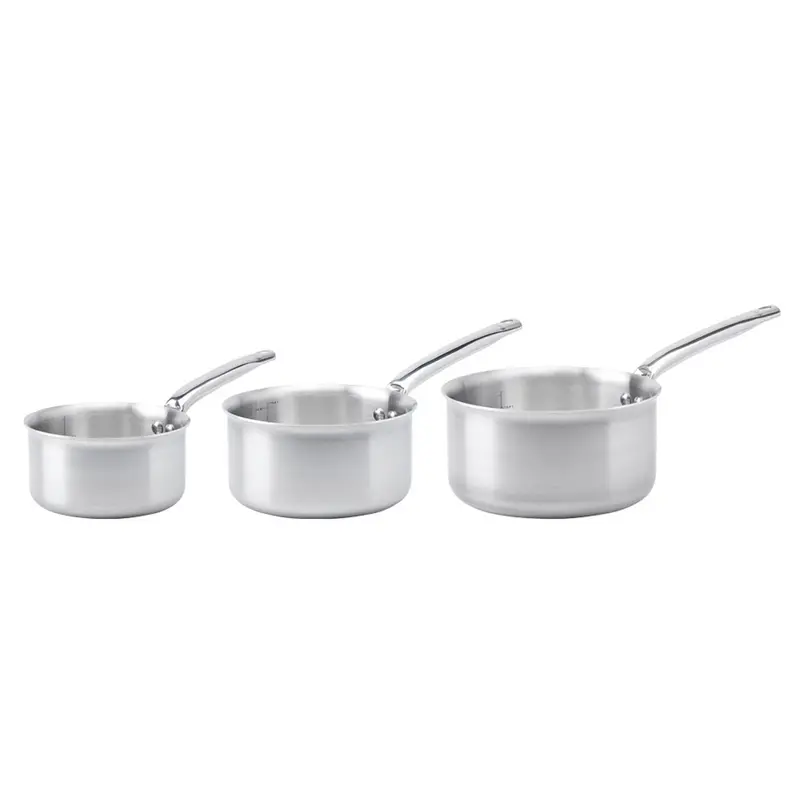 De Buyer Alchimy 3-Piece Stainless Steel Saucepan Set 1