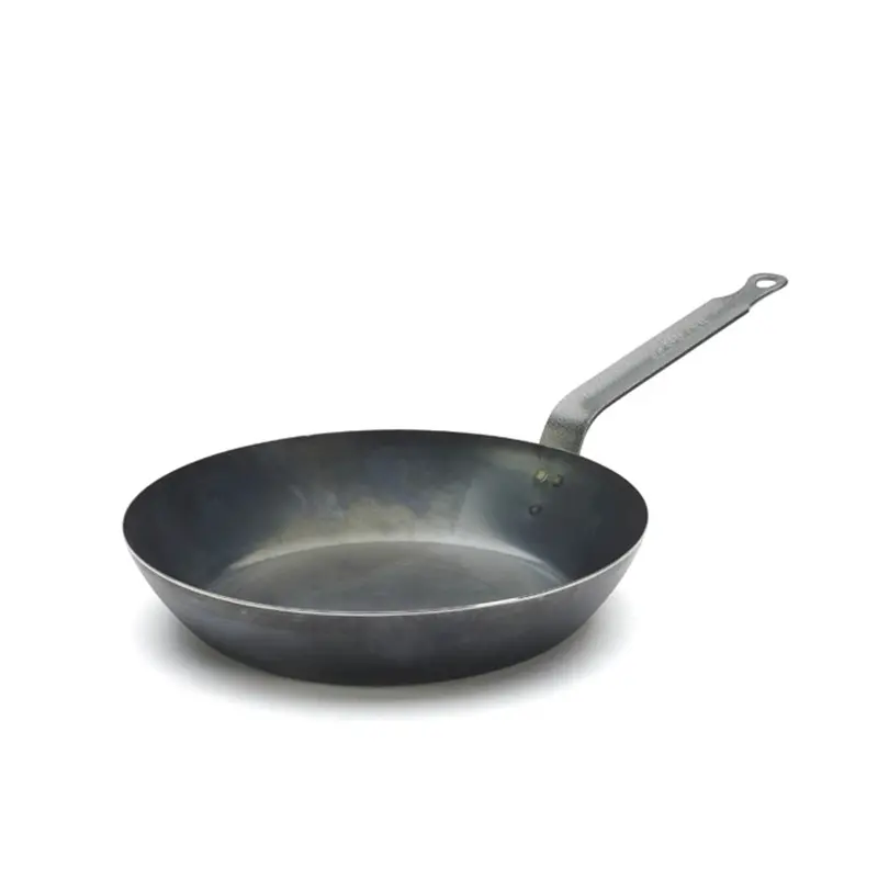 De Buyer Blue Steel Traditional Frying Pan – Hand-Seasoned Carbon Steel 1