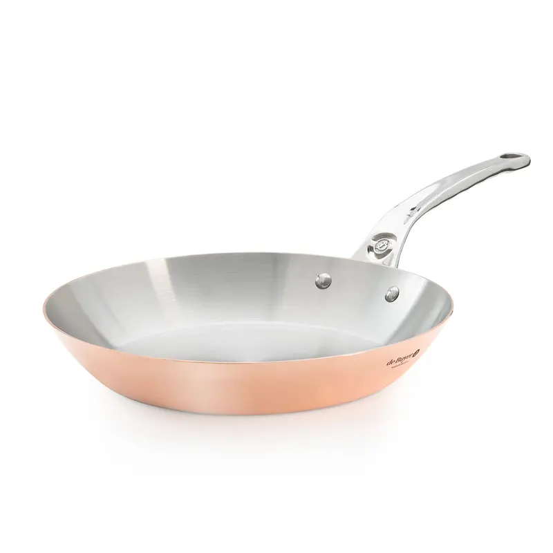 De Buyer Inocuivre Copper Frying Pan – 28Cm, Stainless Steel Handle 1