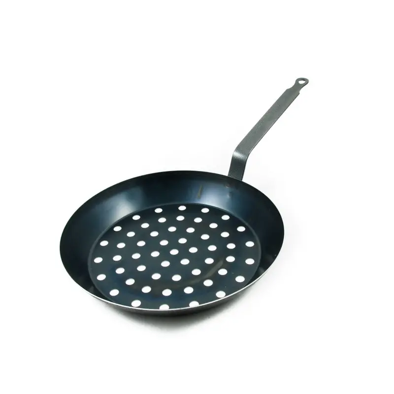De Buyer Lyonnaise-Style Chestnut Roasting Pan 1