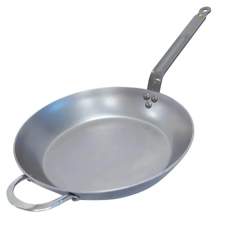 De Buyer Mineral B Carbon Steel Fry Pan – 12.5-Inch, French-Made Commercial Grade 1