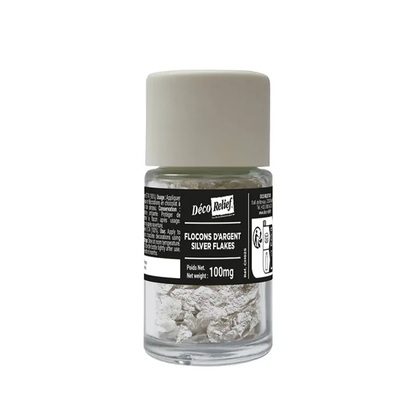 Deco Relief Edible Real Silver Leaf, 100Mg 1