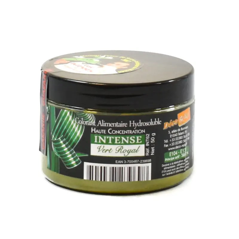 Deco Relief Intense Green Food Dye – Vibrant & Stable, 50G 1