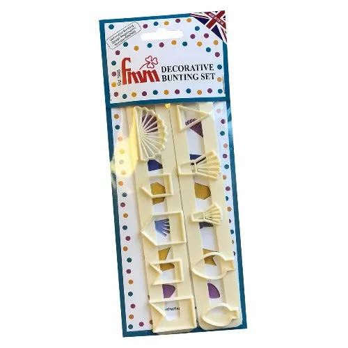 Decorative Bunting Cookie Cutter Set – 6-Piece Assortment 1
