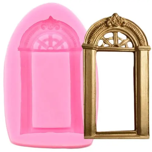 Decorative Door-Style Cake Border Silicone Mold 1