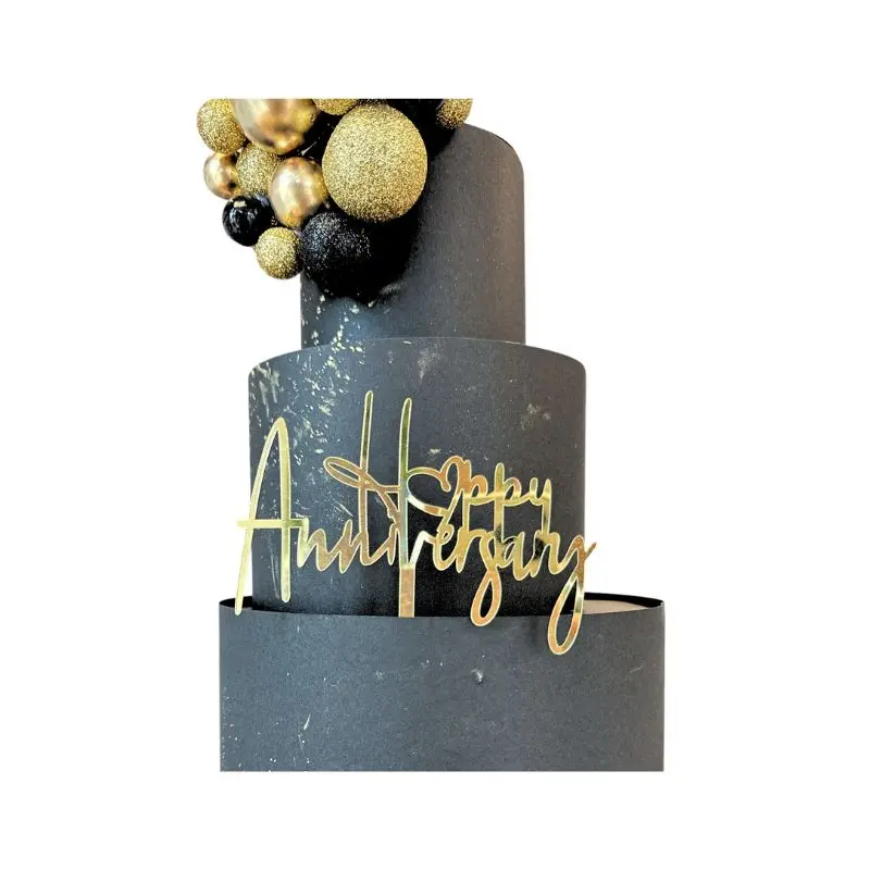 Dessert Bling Acrylic Plaque – Happy Anniversary Design 1