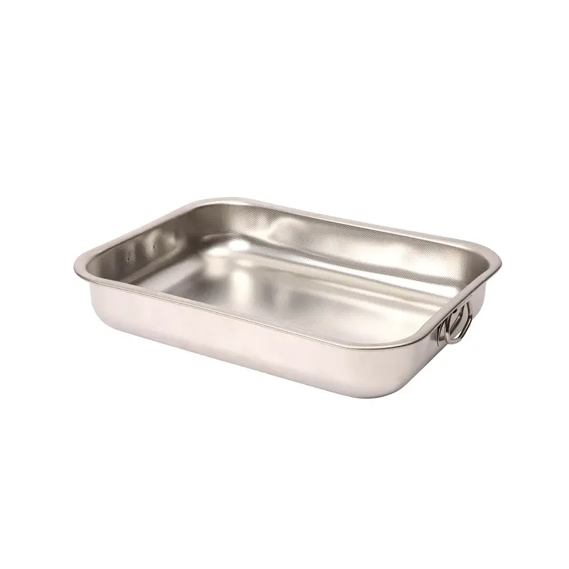 Dexam Supreme Deep-Dish Stainless Steel Roasting Pan – Oven-Safe Roast Tin 1