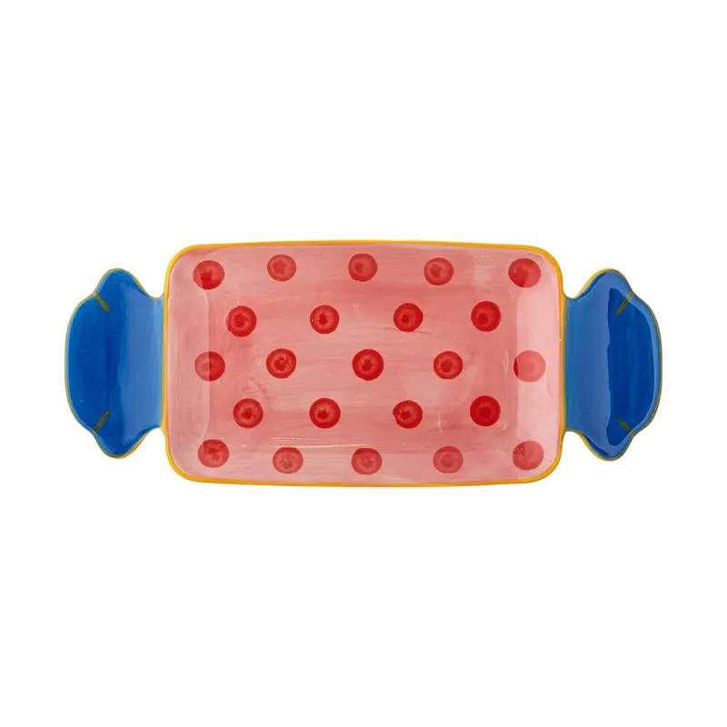 Dotty Bon Bon Serving Plate – 25.5Cm Ceramic Platter With Playful Dot Pattern 1