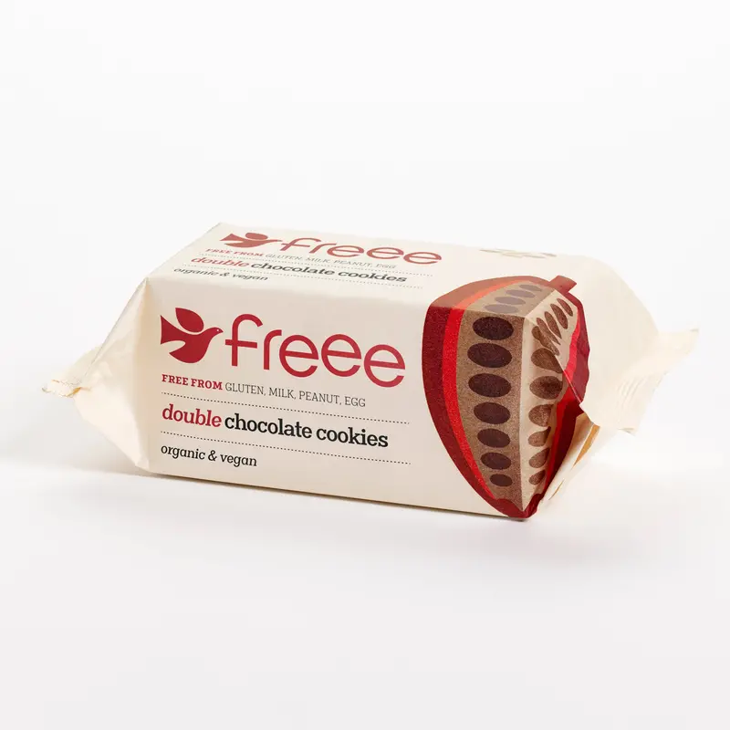 Doves Farm Double Chocolate Cookies – 12-Pack (180G Each) 1