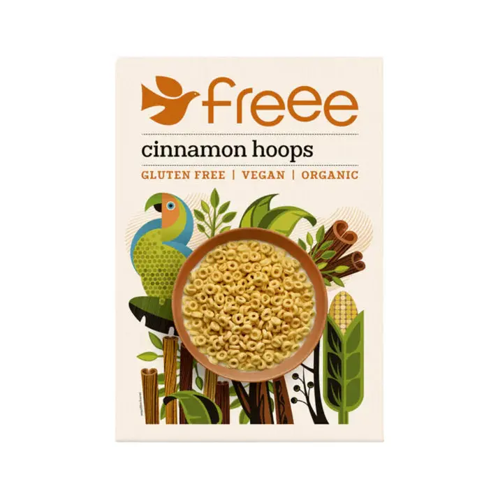 Doves Farm Gluten-Free Cinnamon Hoops Cereal – 5 X 300G Boxes 1