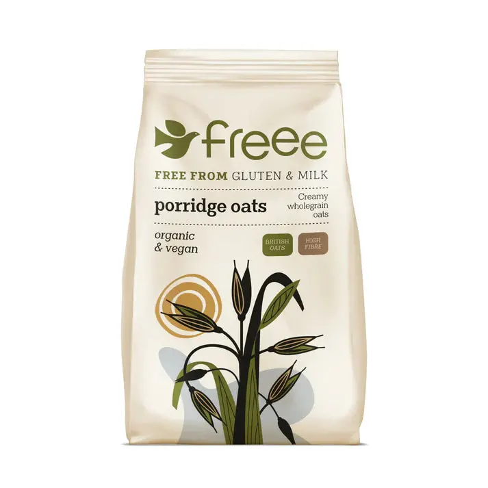 Doves Farm Gluten-Free Porridge Oats – 4 X 430G Pouches 1