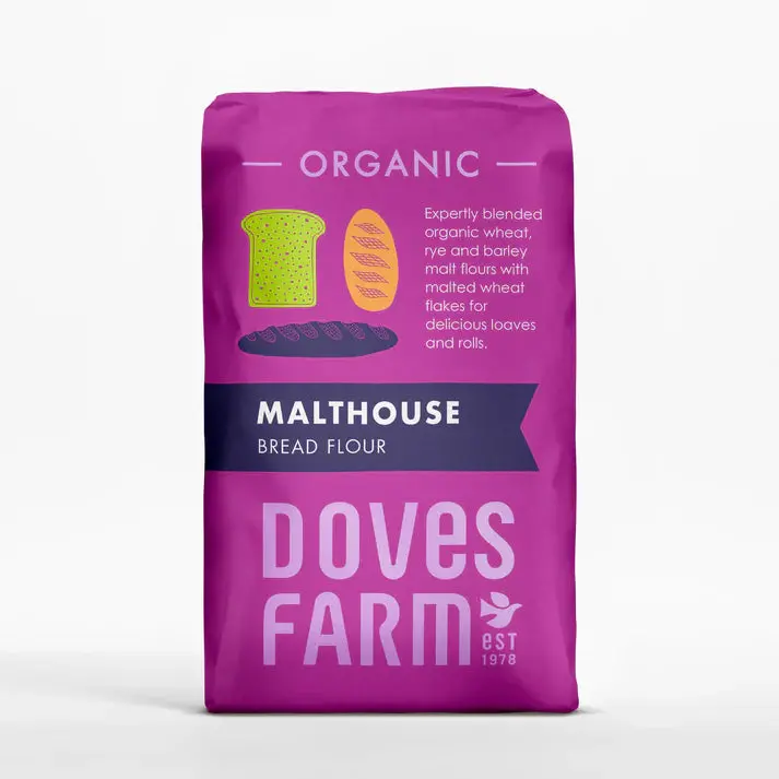 Doves Farm Organic Malthouse Bread Flour – 5 × 1Kg 1