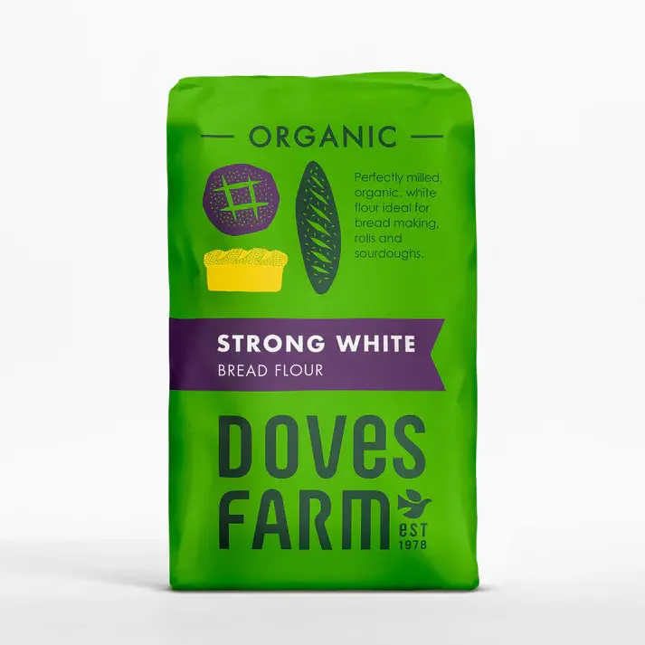 Doves Farm Organic Strong White Bread Flour – 5 × 1.5Kg 1